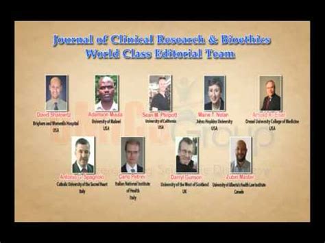Clinical Research Bioethics Journals OMICS Publishing Group YouTube
