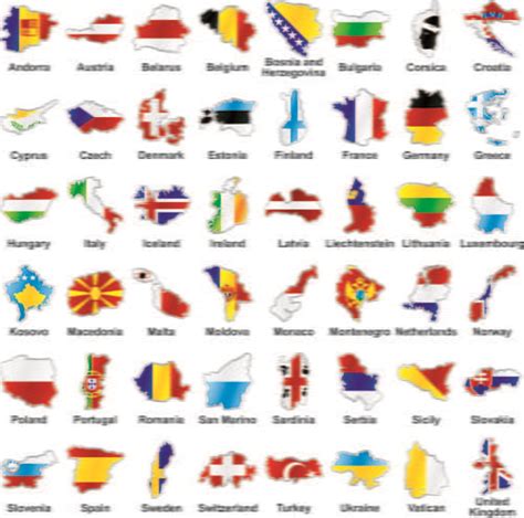 Countries Flags And Map Design Vector Eps Uidownload