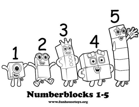 Numberblocks Coloring Pages Photos