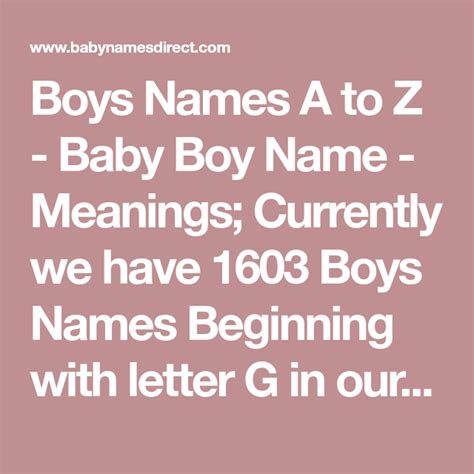 Take a look at our full list of names beginning with j, they are ranked in popularity based on births in the last year in the us, you can also select any j name to explore it's meaning and origin. Boys Names A to Z - Baby Boy Name - Meanings; Currently we ...