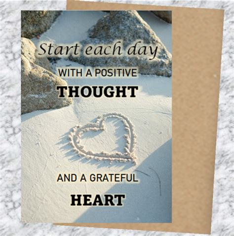 Positive Thought Greeting Card Natural Country Living