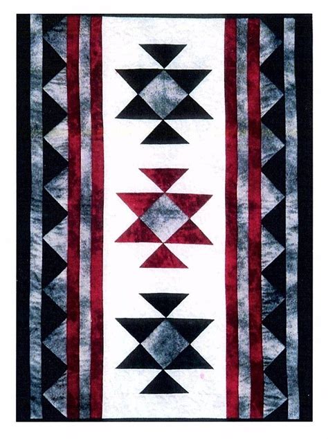 Navajo Starsouthwest Wallhanging Quilt Patternpaper Etsy Patchwork