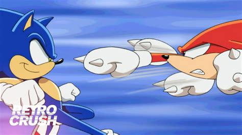 Knuckles Struggles To Land A Punch On Sonic Sonic Vs Knuckles