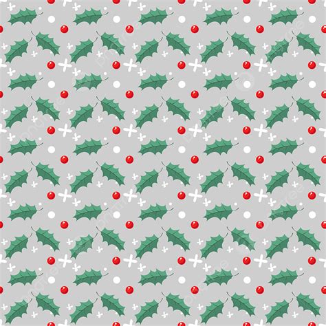 Christmas Seamless Pattern With Mistletoe Christmas Pattern