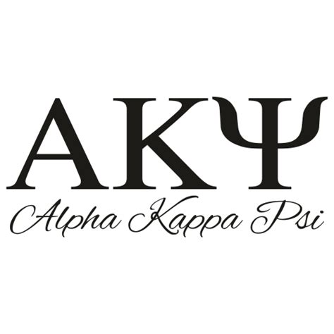 Alpha Kappa Psi Letter Black Svg Alpha Kappa Psi Vector File Alpha