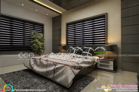 Modern Master Bedroom Interior Kerala Home Design And Floor Plans