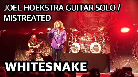 Whitesnake Live 2015 Joel Hoekstra Guitar Solo Mistreated Youtube