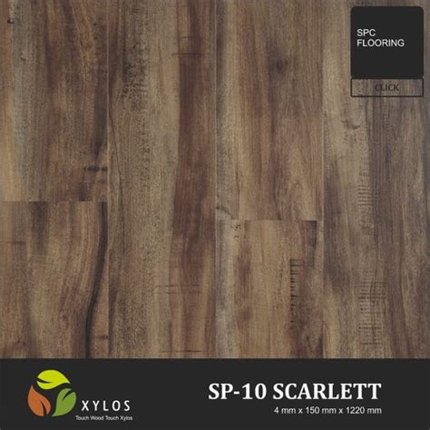 Scarlett Spc Wooden Flooring For Floating Installation Size 4mm X