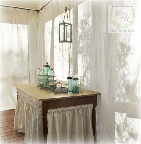 Screened Porch Curtains Porch Shades Drop Cloth Projects Outdoor