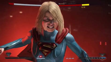 Injustice 2 Supergirl Super Move Gameplay Injustice Gods Among Us 2