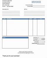 Pictures of Service Invoice Template Word Download Free