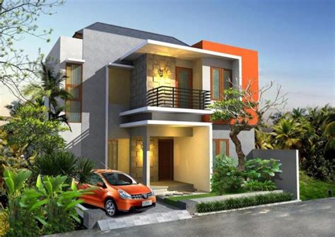 Desain rumah dengan garasi dan carport. Contoh gambar desain eksterior rumah sederhana, minimalis ...