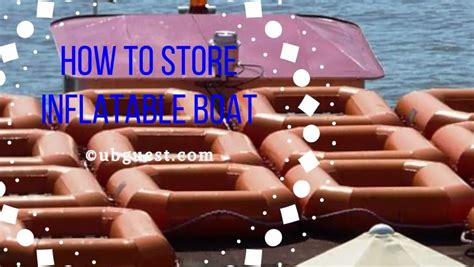 How To Store Inflatable Boat