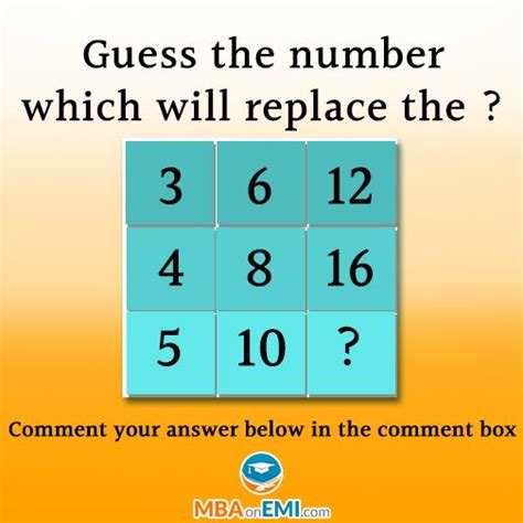 Quiz Guess The Number Which Will Replace The Find The Answer