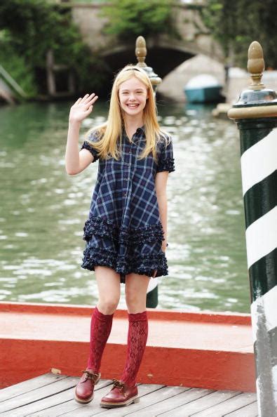 Style Star On The Rise Elle Fanning Out Chics Us At Age 12 Glamour