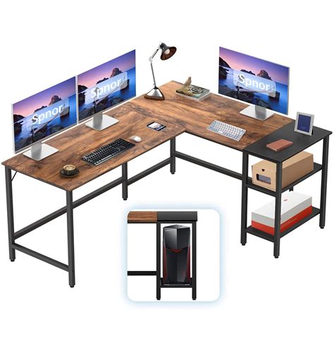 Buy L Shaped Computer Desk Industrial Office Corner Desk Writing Study