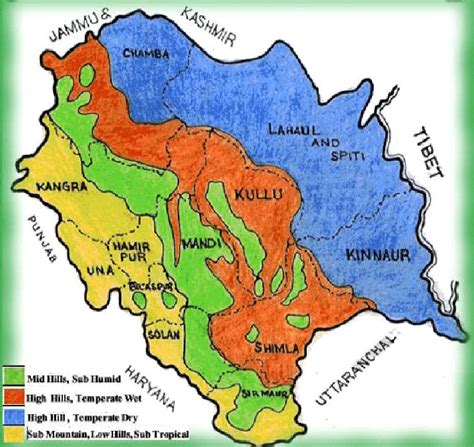 Agro Climatic Zones Of Himachal Pradesh Download Scientific Diagram