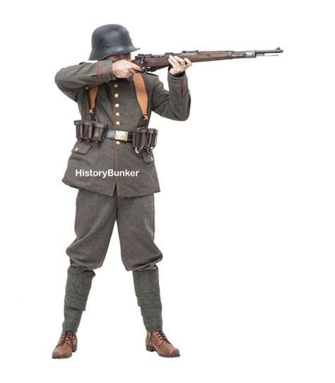 Ww1 Imperial German Soldier Uniform 1916 With Webbing