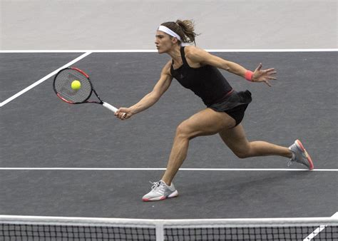 A back injury in january, an. ANDREA PETKOVIC at WTA Upper Austria Ladies Tennins ...