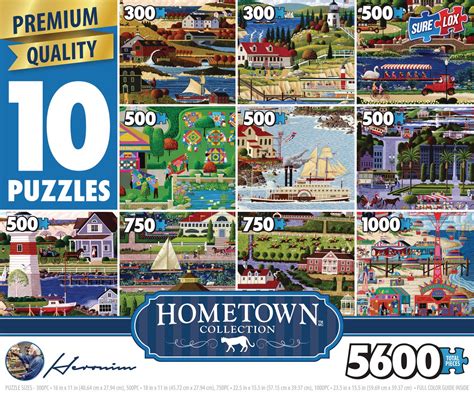 Kostenlose lieferung für viele artikel! Sure-Lox 10-in-1 Multi-Pack Hometown Collection Puzzle Set ...