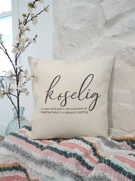 Koselig Pillow Norwegian T Norwegian Nordic Norway Etsy