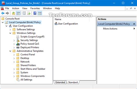 Apply Local Group Policy To Specific User In Windows 10 Tutorials