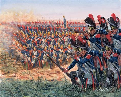 French Old Guard Grenadiers Favourite Paintings Of The Napoleonic Wars Waterloo 1815 Battle