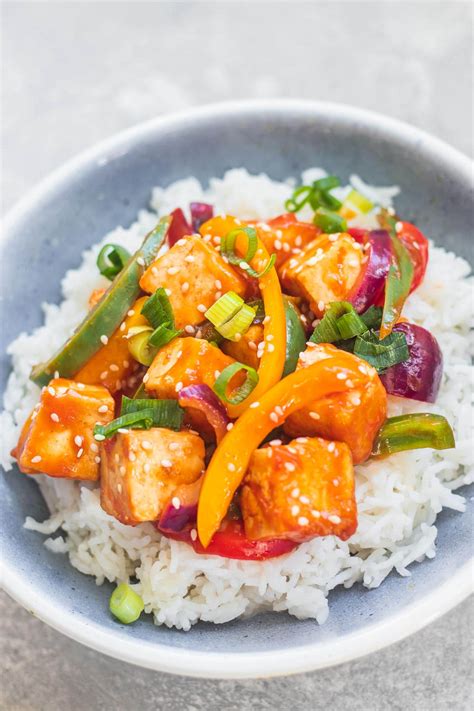 Sweet And Sour Tofu Vegan And Gluten Free Earth Of Maria