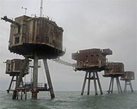 1000x803 These Are Maunsell Sea Forts Used By The British During Ww2