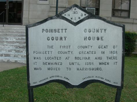 Poinsett County Courthouse Marker Harrisburg Arkansas Jimmy