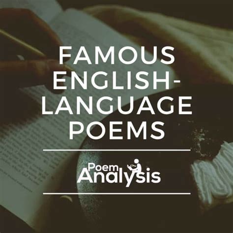 10 Of The Most Famous English Language Poems Poet Lovers Must Read