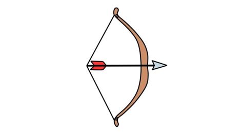 How To Draw A Bow And Arrow For Kids