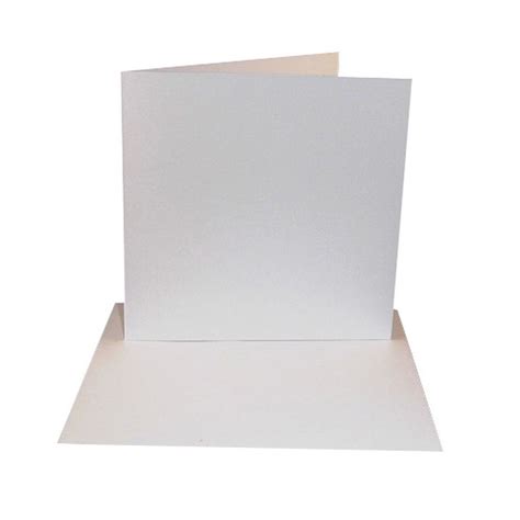 25 Pack 8x8 White Card Blanks And Envelopes 300gsm Uk Card Crafts