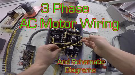 phase magnetic motor starter  wire diagram youtube