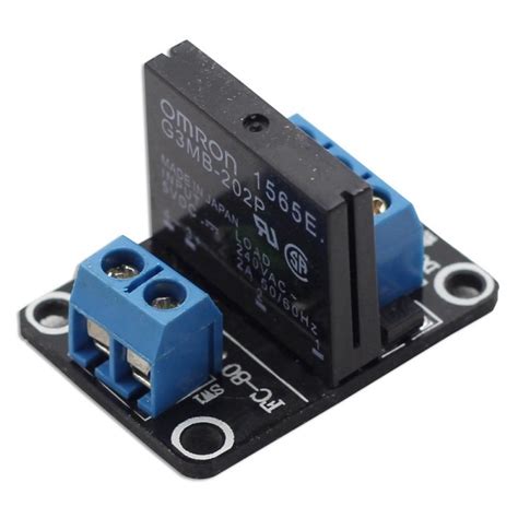 1 Channel 5V Solid State Relay SSR Low Level Trigger With Fuse 250V