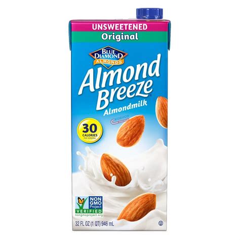 Blue Diamond Unsweetened Almond Milk 32oz Koshco Superstore