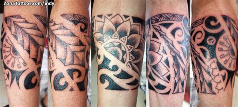 Existen diversos tipos de tatuajes polinesios. Tatuaje de Maoríes, Brazaletes