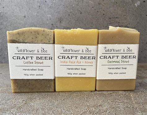 Craft Beer Soap Set Wildflower And Bee