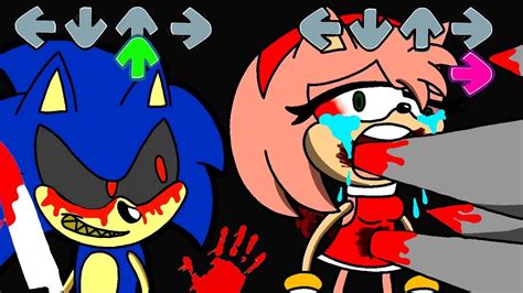 Sonic Exe Kills Amy Rose In Friday Night Funkin Be Like Fnf Otosection