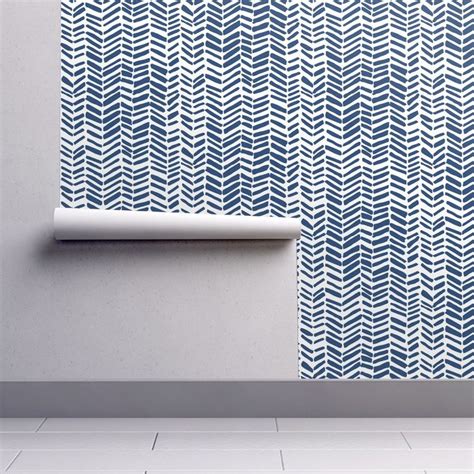 Impression "Navy" in 2021 | Powder room wallpaper, Powder room design
