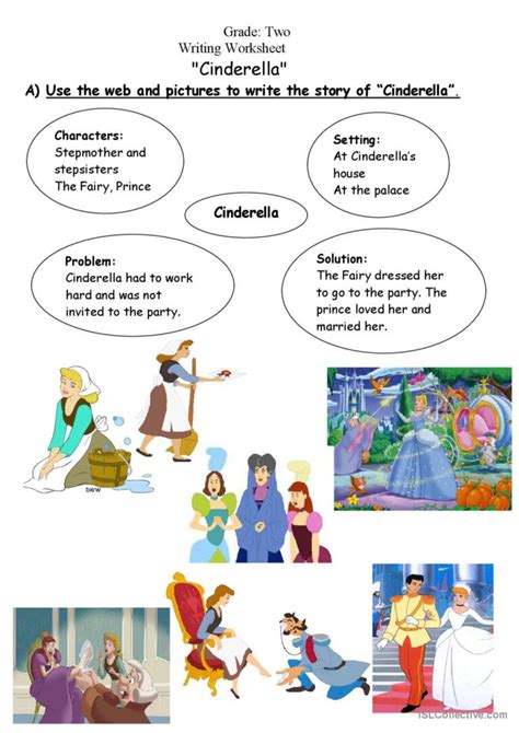 Cinderella Writing Sheet Creative Wr English ESL Worksheets Pdf Doc