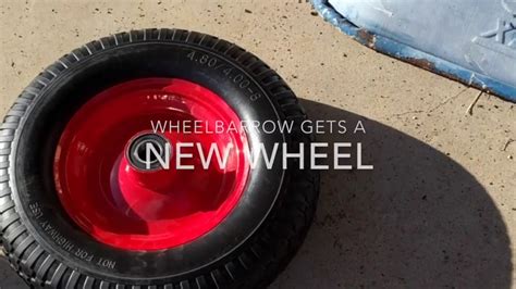 How To Replace A Wheel On A Wheelbarrow Youtube