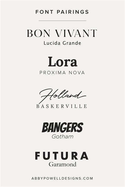 Learn To Pair Fonts Like A Pro These Font Pairings Cover A Mix Of Vibes Modern Font Pairing