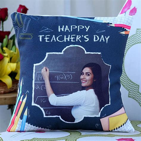 Online Teachers Day Greetings Personalised Cushion T Delivery In