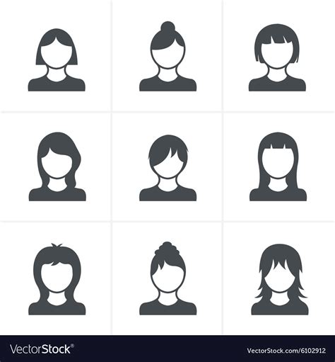 Woman Icons Set Design Royalty Free Vector Image