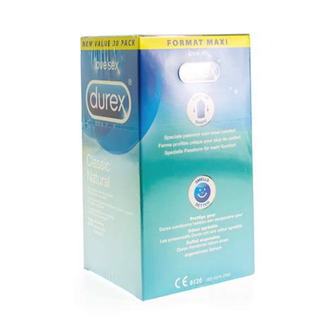 Durex Classic Natural Condoms 20 Apotheek Kestens