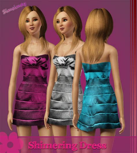 The Sims Resource Shimmering Dress