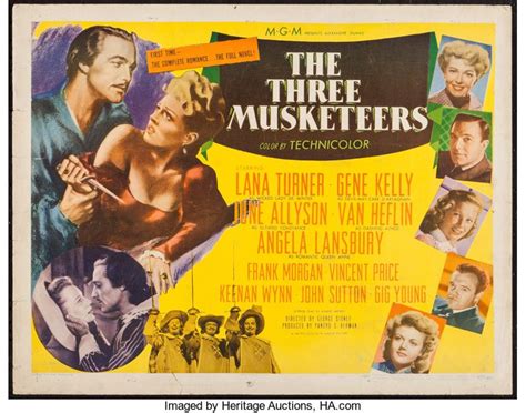 Movie Postersswashbuckler The Three Musketeers Mgm 1948 Half