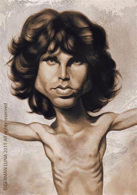 Caricatura De Jim Morrison Celebrity Caricatures Funny Caricatures