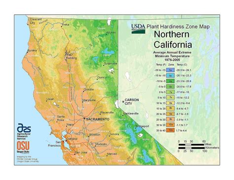 State Maps Of Usda Plant Hardiness Zones Growing Zone Map California